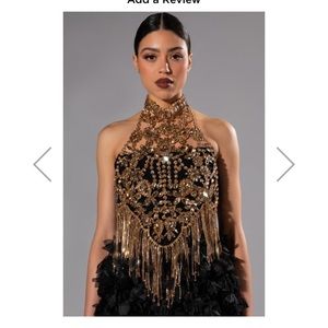 Akira Rhinestone layering top